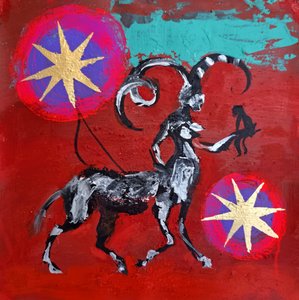 Centauros rojos y estrellas doradas