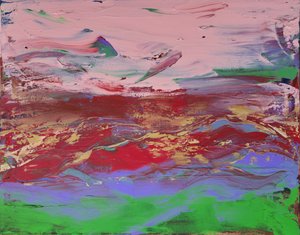 Paisaje abstracto lleno de colorido de Kanat Ibragimov