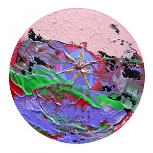 Estrella abstracta llena de colorido