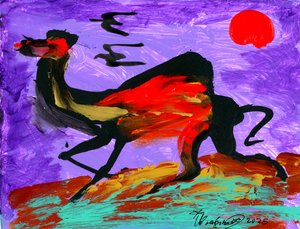 «Camellos y aves»