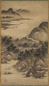 Paisajes estacionales, mediados a finales de 1500 de Kano Hideyori