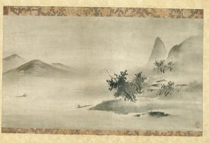 Paisaje en Tinta de Kano Motonobu