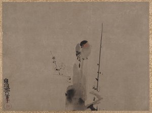 Pájaro en un Árbol de Ciruelo de Kano Naonobu