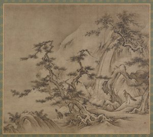 Paisaje, período Muromachi, 1519-1592 de Kano Shoei