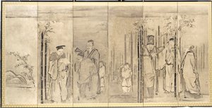 Siete sabios del bosque de bambú, 1600s