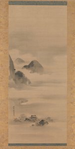 Paisaje a la luz de la luna, después de 1662 de Kanō Tan’yū