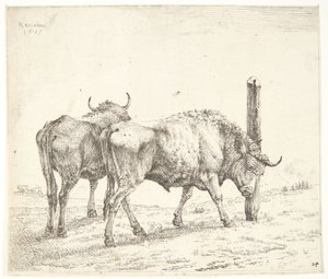 Los dos bueyes de Karel Du Jardin