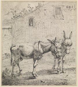 Los dos asnos de Karel Dujardin