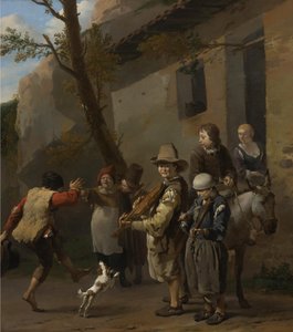 Neerlandés: Los músicos ambulantes Travelling Musicians de Karel Dujardin
