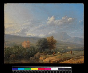 Paisaje italiano de Karel Dujardin