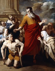 San Pablo Sanando a los Enfermos en Listra de Karel Dujardin