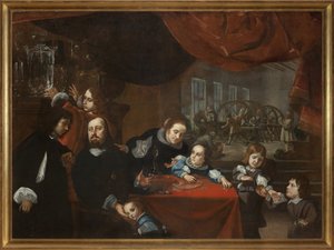 Dionysio Miseroni (1607-1661) y su familia de Karel Škréta