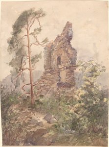 Paisaje con ruina de Karel Vitezslav Masek