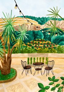 Exhuberante vista al patio de Karen Menzenbach
