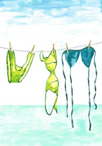 Bañadores de verano al secarse de Karen Menzenbach