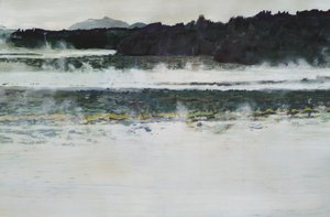 Paisaje del lago Misty