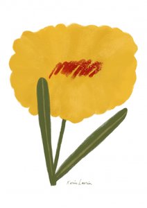 Sencilla flor amarilla
