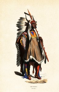 Mato-tope o Cuatro Osos, Jefe del pueblo Mandan