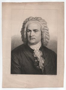 Johann Sebastian Bach (1685-1750) (c. 1850, grabado)