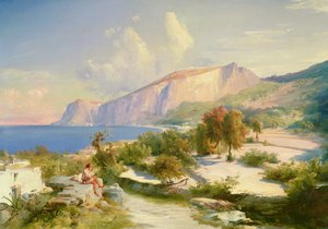 La Marina Grande, Capri, c.1829 de Carl Blechen