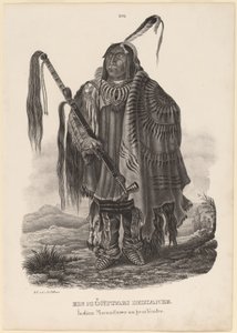 Un indio Monitari de Karl Bodmer