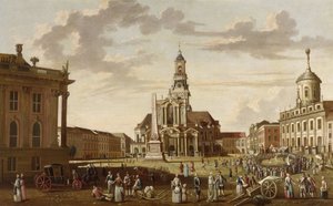 Antiguo mercado de Potsdam e iglesia de San Nicolás de Karl Christian Wilhelm Baron