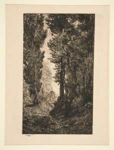 Carretera ascendente en Auvers de Karl Daubigny