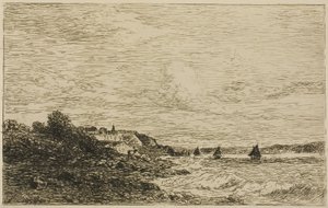 El Sena ante Honfleur de Karl Daubigny