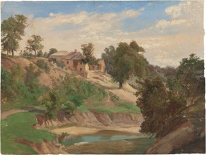 En el río Pedernales de Karl Friedrich Hermann Lungkwitz