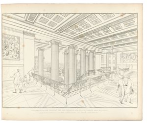 Altes Museum Berlín: Vista de la escalera, 1852 de Karl Friedrich Schinkel
