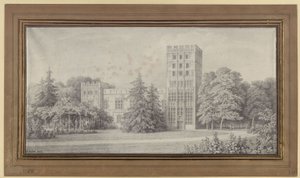 Berlín. Casa de los caballeros en la Isla de los Pavos Reales. Vista de Karl Friedrich Schinkel
