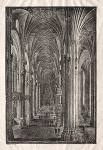 Interior de la Catedral de San Esteban en Viena de Karl Friedrich Schinkel