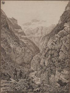 Paso de Lueg cerca de Salzburgo de Karl Friedrich Schinkel