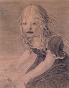 Retrato de la hija del artista, Marie, en la costa