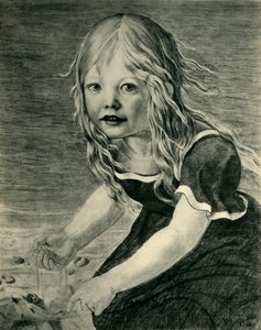 Retrato de la hija del artista, Marie, en la costa, 1816, 1943 de Karl Friedrich Schinkel