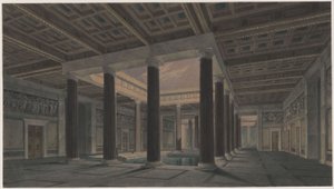 Palacio de Orianda en Crimea. Proyecto antiguo. Gran atrio de Karl Friedrich Schinkel