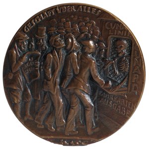 Medalla conmemorativa del torpedeo del transatlántico "Lusitania", 7 de mayo de Karl Goetz
