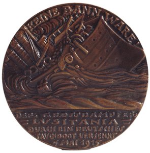 Medalla conmemorativa del torpedeo del transatlántico "Lusitania", 7 de mayo
