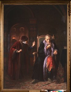 Zar Iván IV el Terrible (1530-1584) y su nodriza (Zar Iván el Terrible y su nodriza) - Pintura de Karl Bogdanovich Wenig (1830-1908), óleo sobre lienzo de Karl Gottlieb Wenig