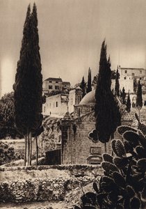 Nazaret, Iglesia de la Anunciación (foto b/n)
