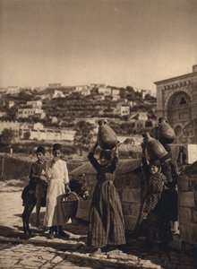 Nazaret, pozo de María (foto b/n)