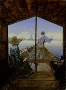 Madrugada en el Elba, cerca de Dresde, 1827 de Karl Gustav Carus