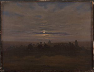 Túmulo de la Edad de Piedra, c.1820 (óleo sobre lienzo) de Karl Gustav Carus