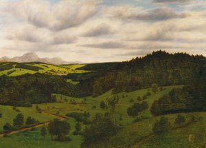Paisaje de Alta Baviera cerca de Schliersee con el Wendelstein de Karl Haider