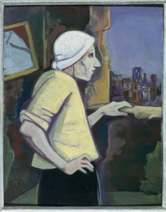 Mujer en la ventana de Karl Hofer