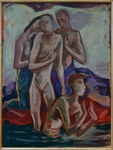 Bautismo en el Jordán de Karl Hofer