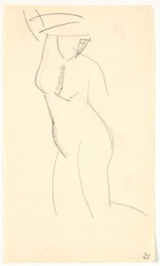 Modelo arrodillada