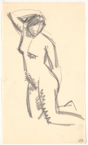 Modelo arrodillado