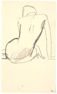 Modelo sentada de Karl Isakson