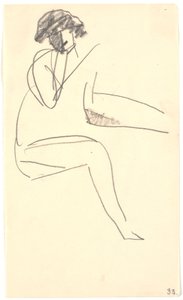 Modelo sentada de Karl Isakson